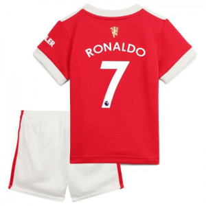 Manchester United Cristiano Ronaldo 7 Børn HjemmebaneSæts 2021-2022 - Fodboldtrøjer