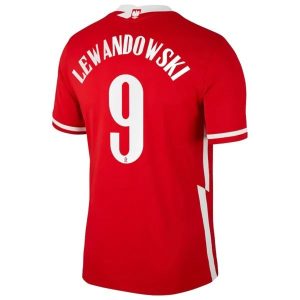 Polen Lewandowski 9 Ude Trøjer 2021 - Fodboldtrøjer(S/S)