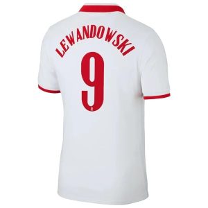 Polen Lewandowski 9 Hjemme Trøjer 2021 - Fodboldtrøjer(S/S)